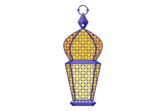 Antique Lantern with Decorative Pattern: Graphics & Illustrations for Branding
