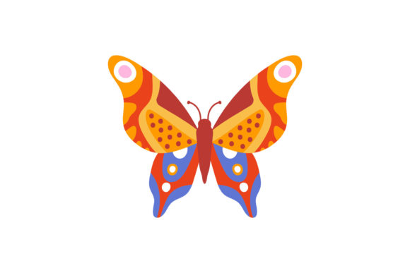 Colorful Decorative Butterfly: Graphics and Illustrations for Creative Publishing