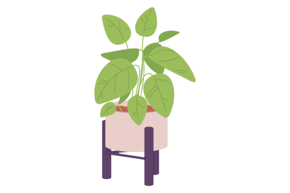 Houseplant Icon. Decorative Home Greener