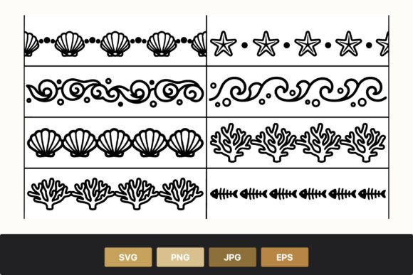 Sea Themed Decorative Borders