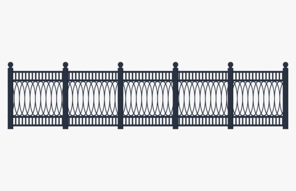 Steel River Decorative Metal Fence Graphics