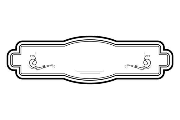 Vintage Decorative Emblem Frame Template Graphics