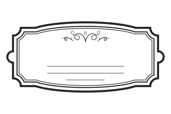 Vintage Linear Frame. Simple Decorative Graphics
