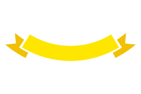 Yellow Ribbon Banner. Decorative Element